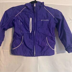 Columbia coat size girls 4/5 purple light weight spring/fall